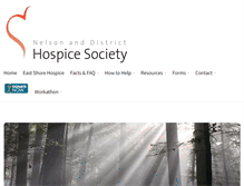 Tablet Screenshot of nelsonhospice.org